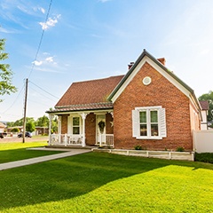 the exterior o a brick home 