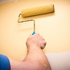 Painting an interior wall