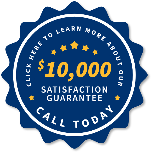 $10,000 Satisfaction Guarantee logo