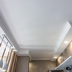 smoothed-out ceilings in a kitchen